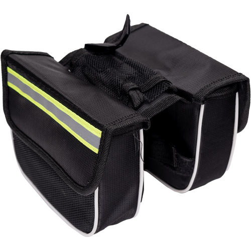 Сумка-бардачёк на раму велосипеда (двухсторонняя) с светоотражателем.