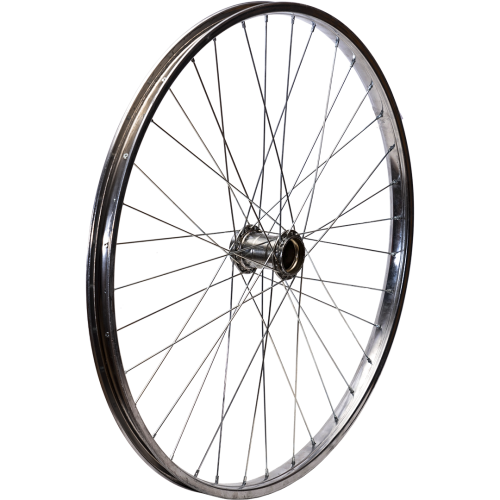 Колесо 26" заднее. Обод хром с корпусом (стакан) под Русскую втулку (H36 G14)