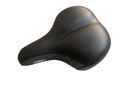 Седло "GREAT Sport" рельефное на пружинах (модель: 049-21) чёрно-серое