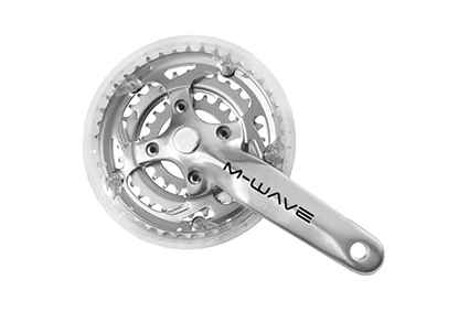 Шатуны MIGHTY алюм/сталь 3 смен. зв. 22/32/42зуб, 170мм, 5-351237, 7-8ск.(не комплект,с дефектом)