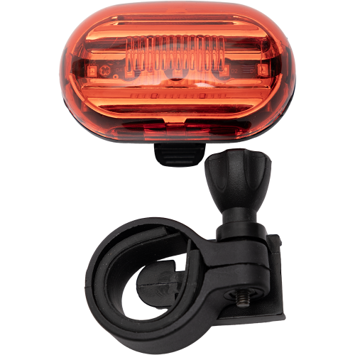 Фонарь задний JING YI JY-603T-G, 5 диодов LED 3W, 1 режим, AAA*2 шт (в комплекте), 25,4-31,8 мм