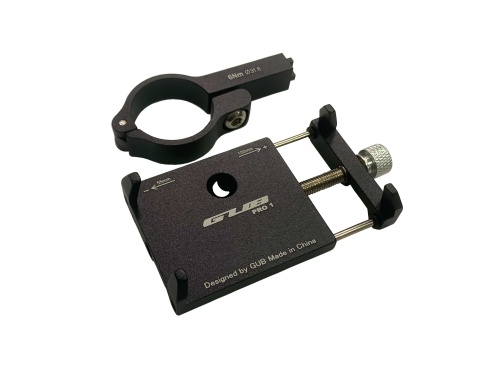 Держатель для смартфона 09-300170 алюминиевый фрезерованный на руль/вынос 20-31,8мм, регулировки шир