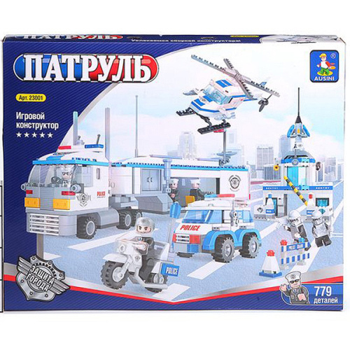 Конструктор Полиция Патруль 779 деталей 23001