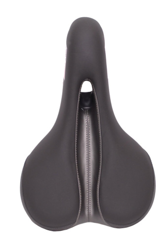 Седло 6-143205 комфорт 268х173мм VL-3205 с вентил. эластомер. черно-серое END ZONE VELO