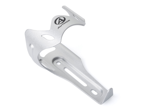 Флягодерж-ль 8-14000168 ABC-37 алюм. боков. д/женских, детских вело, 2-х подв. серебр. AUTHOR