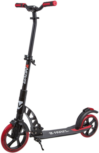 Самокат для детей  NOVATRACK DEFT алюм., амортизатор, колеса 230*200 мм PU, эргоном. Y-руль с фиксат