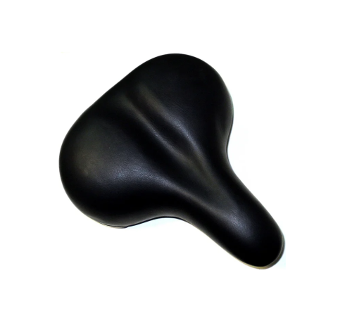 Седло HORST, 00-170480 комфорт 258х220мм эластомер. с замком, пружин. черно-серое