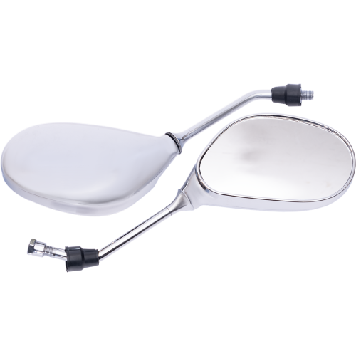 Зеркала (092/010) d=10мм бобовидные,хром (резьба 10мм)