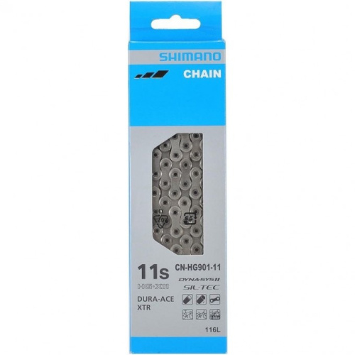Цепь 2-720383 XTR/DURA-ACE HG901, 11ск, 116 зв, замок цепи SM-CN901-11 (1ШТ), ROAD/MTB/E-BIKE ICNHG90111116Q Япония SHIMANO