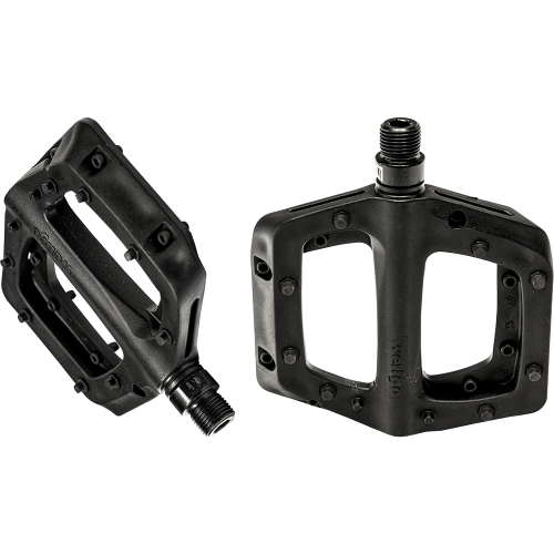 Педали 6-190421 пластик. B311  широкие 108*108*21 мм, промподшипники, 296 г черные WELLGO