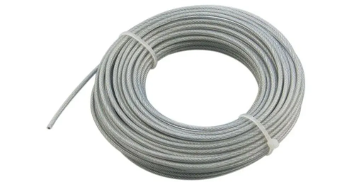 Леска MAX 2,4мм*15м  (сечение-Железный трос с нейлоновой оболочкой)