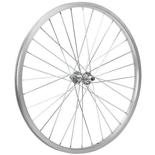 Колесо 26" переднее, одност. обод, 36сп, 3/8", гайка, сталь