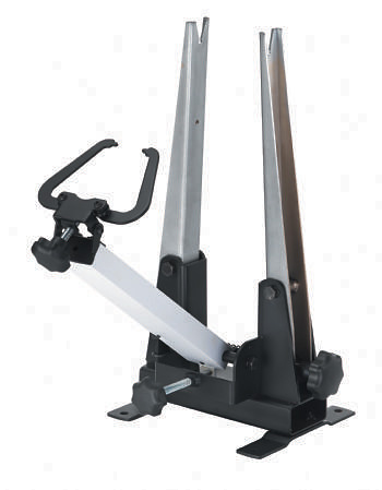 Стенд для 6-14512  регулир. YC-512N "ВОСЬМЕРКИ" и сборки колес универс. алюм./сталь складной BIKEHAND