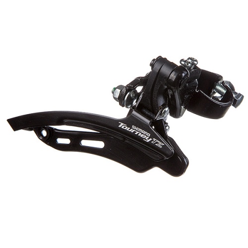 Переключатель передний Shimano FD-TZ500-DS6, 3X6-7 зв., нижн. хом, верх тяга, 28,6MM, 31012170