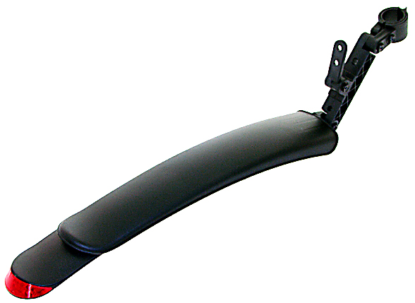 Крыло заднее 6-614098 пластик. 24-26"  выдвижн. на подсед. штырь для 2-х подвесов (50) черное