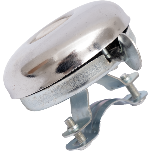 Звонок 00-170727 сталь увеличенный D=60мм громкий звук, серебристый