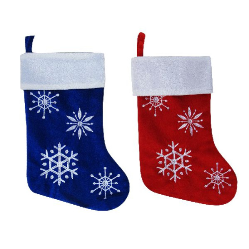 Носок мягк.46см снежинки