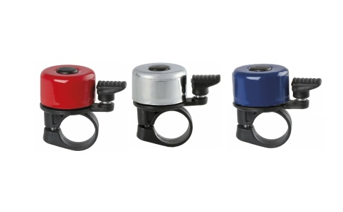 Звонок алюминий/пластик мини D=35мм синий