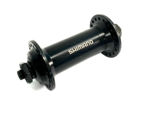 Втулка передняя SHIMANO TOURNEY, EHBTX500AAL, 2-6010, алюм. 36отв. с эксц. черная, инд. уп.