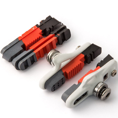 Торм. колодки-картр. 3-563 +смен. спец. всепогодные трехцветные резинки ROAD 55мм для Shimano Avid иTektro белый алюмин. корпус CPS240 CLARKS