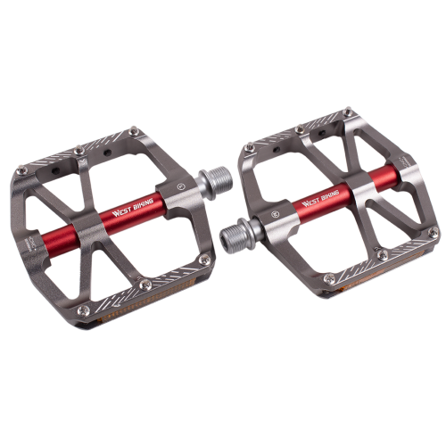 Педали West Biking, светоотраж, алюм сплав, размер 90×23×115 мм, ось M14×1,25 мм, вес 327 г