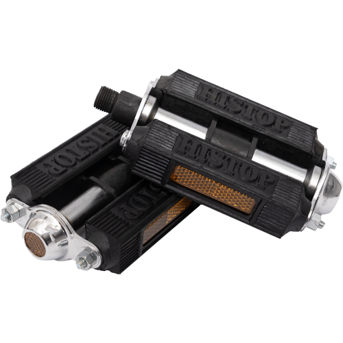 Педали металло-резиновая  М14х1.25, с шариковым подшипником, "Мечта колхозника"