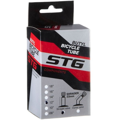 Камера 12х1,75, AV 33мм велосипедная STG, бутил, (упак.: коробка)