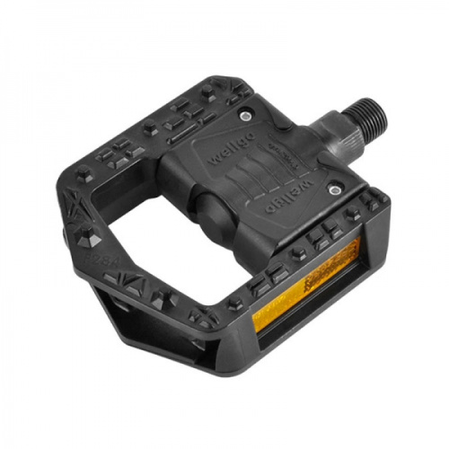 Педали 6-160284 пластик. F284DU СКЛАДНЫЕ широкие 105*84*28мм, 328 г черные WELLGO