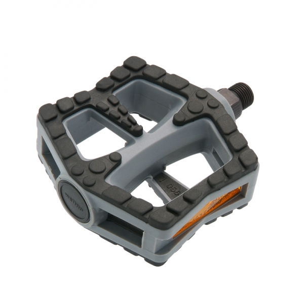 Педали Wellgo LU-990, 6-170990, пластик, широкие, с антискользящими накладками, черные