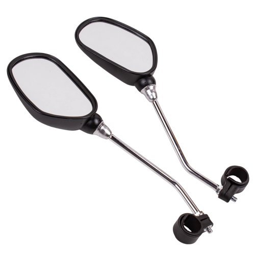 Зеркало вело овальное с отражателем металлич JY-102 \2 шт в упак.\,YH&SLW250220-2,
