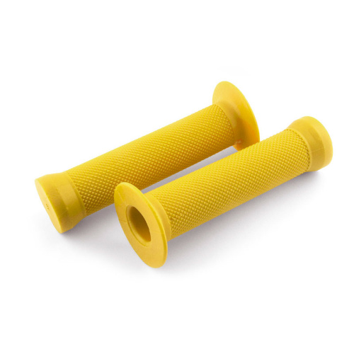 Ручки .С83 на руль 3-365 резин. BMX 135мм торц. защита+защита от проскальз. ЖЕЛТЫЕ CLARKS