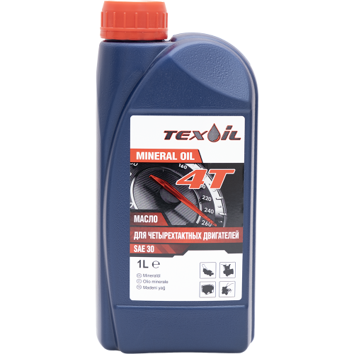 Масло моторное минеральное для четырехтактных двигателей SAE 30 Texoil 1л кан.
