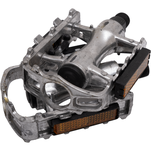 Педаль 20"-28"  алюминиевая на подшипниках с катафотом "МТВ-спортивная".