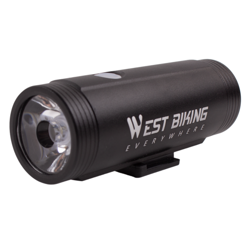 Велосипедный передний фонарь West Biking, встроенный аккумулятор, яркость 400 лм, 4 режима работы