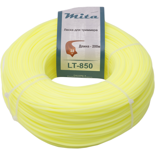 Леска для триммера MITA сечение звезда диаметр 3,0 мм, моток 200 м, ЛТЗ 030200 MITA