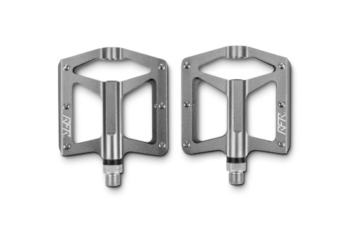 Педали RFR Flat RACE 2.0, алюм. пром. подш. серые, код 14358