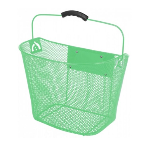 Корзина 5-431715 перед. 35х25х25/22см быстросъемная д/руля 25,4/31,8мм сталь (10) ЗЕЛЕНАЯ