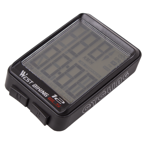 Велокомпьютер беспроводной West Biking, 13 функций, IPX6, компактный размер 6×4,4×1,5 см