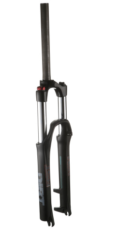 Вилка аморт. 1-0063 26"х28,6 шток 260мм пруж.-масл. гидр. рег. отскока 130мм D матово-черная RST DIRT RA