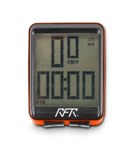 Велокомпьютер RFR CMPT, беcпроводной, 12 функций, orange, код 14095