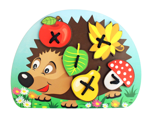 Игра-шнуровка Ежик