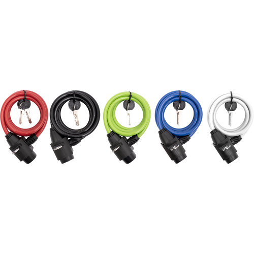 Замок 5-233778 вело 8х1500мм автом. с креплением цвета в ассорт. (60)