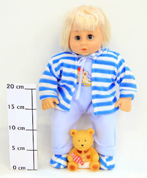 Кукла с мишкой в сумке, 38 см, 5009