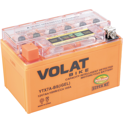 АКБ 7Ah Volat YTX7A-BS (MF) 150х87х94 (электролит)