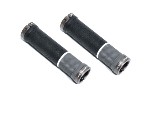 Ручки 8-33452027 на руль AGR Griplock R20 130мм резиновые 2 фикс. (50) черно-серые AUTHOR