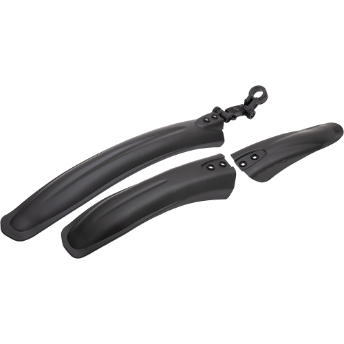 Крылья пластиковые 26-29" широкие, состоят из 3-х. частей. (модель: XGNB-044-2) чёрные