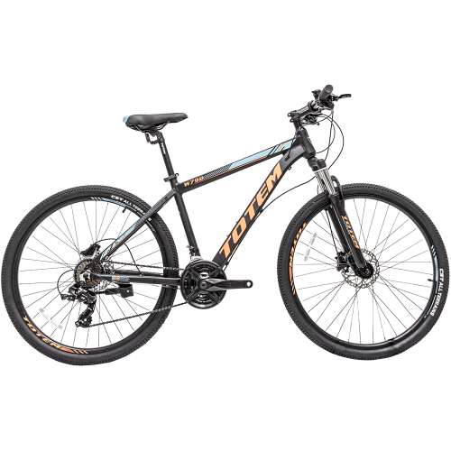Велосипед TOTEM W790 27.5" D (27.5" 24ск рост 19") 2023 черный/оранжевый