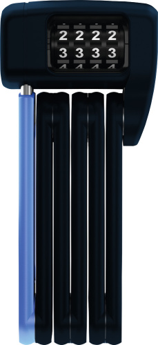 Замок 05-0062107 вело складной, кодовый 4-х разр, Bordo Combo Lite Mini 6055C/60см Movistar класс защиты 7/15, 460гр голубой ABUS