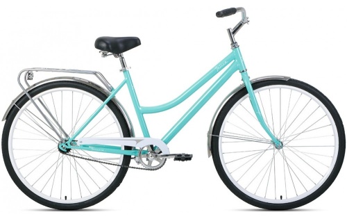 Велосипед FORWARD TALICA 28 1.0 (28" 1 ск. рост. 19") 2022, мятный/белый, RBK22FW28003
