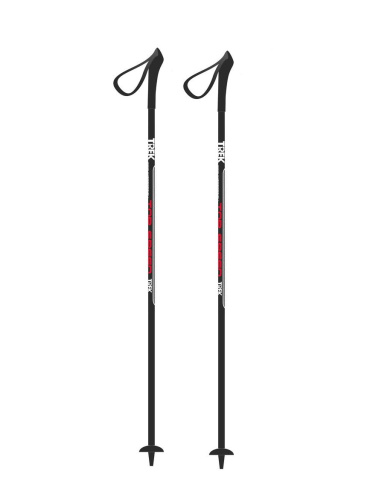 Палки лыжные стеклопластиковые TREK Top speed, (130см, black/red)